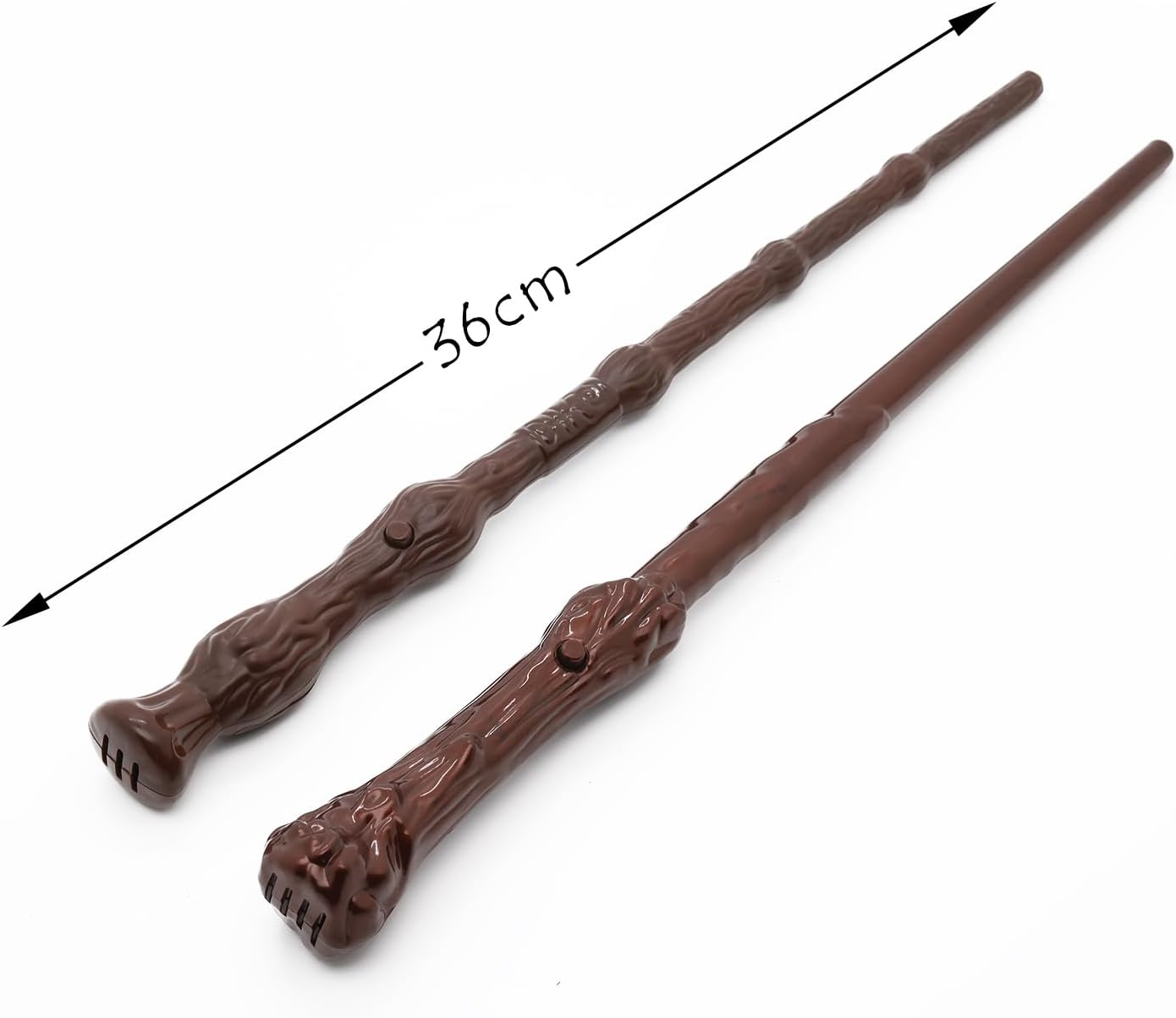 Magic Light up Sound Wand 2 Pcs Wizard Witch Illuminating Toy for Kids Party Favor Costume and Cosplay Accessory image number 4