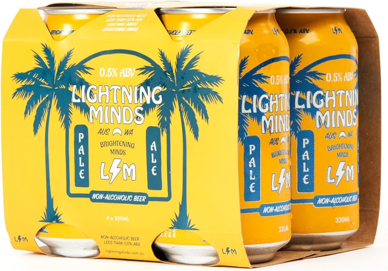Lightning Minds Non Alcoholic Pale Ale (Carton 24 X 330Ml) image number 1