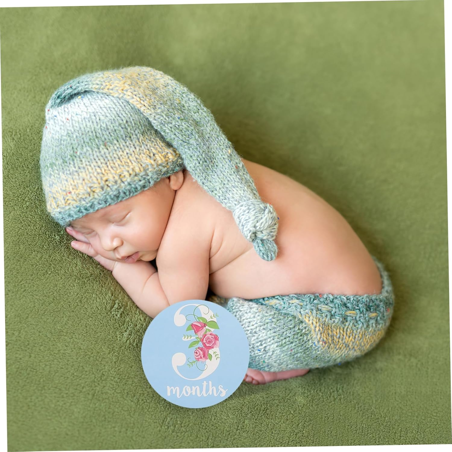 Generic Baby Stickers and Monthly Stickers for Newborns 12Pcs Creative Photo Prop for Babies for Newborn Memory Keepsake image number 1