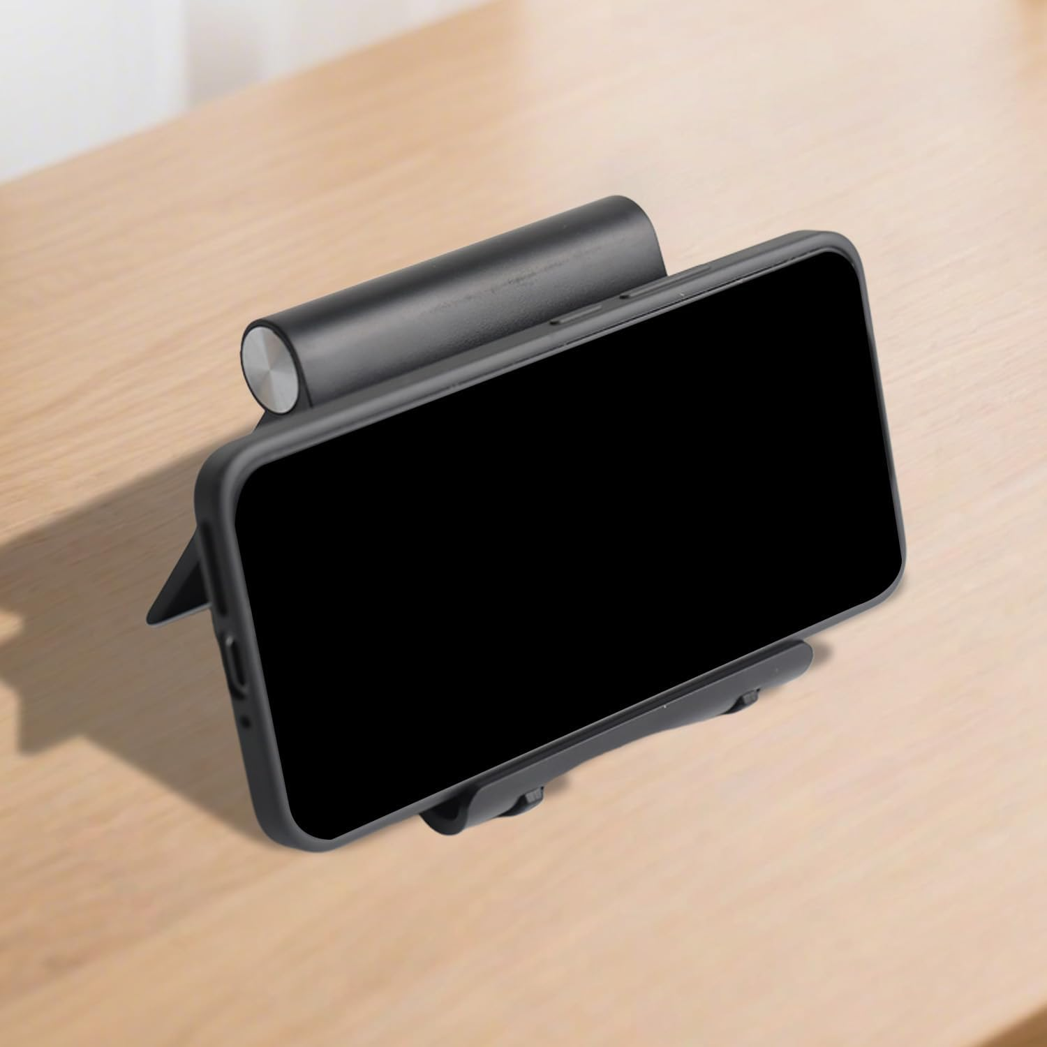 Adjustable Tablet Stand &ndash; Portable Desktop Holder Compatible with Ipad Pro/Air/Mini, Iphone 16 Pro Max, Samsung Galaxy, Kindle & Other 4.7''&ndash;11'' Devices (Black) image number 4