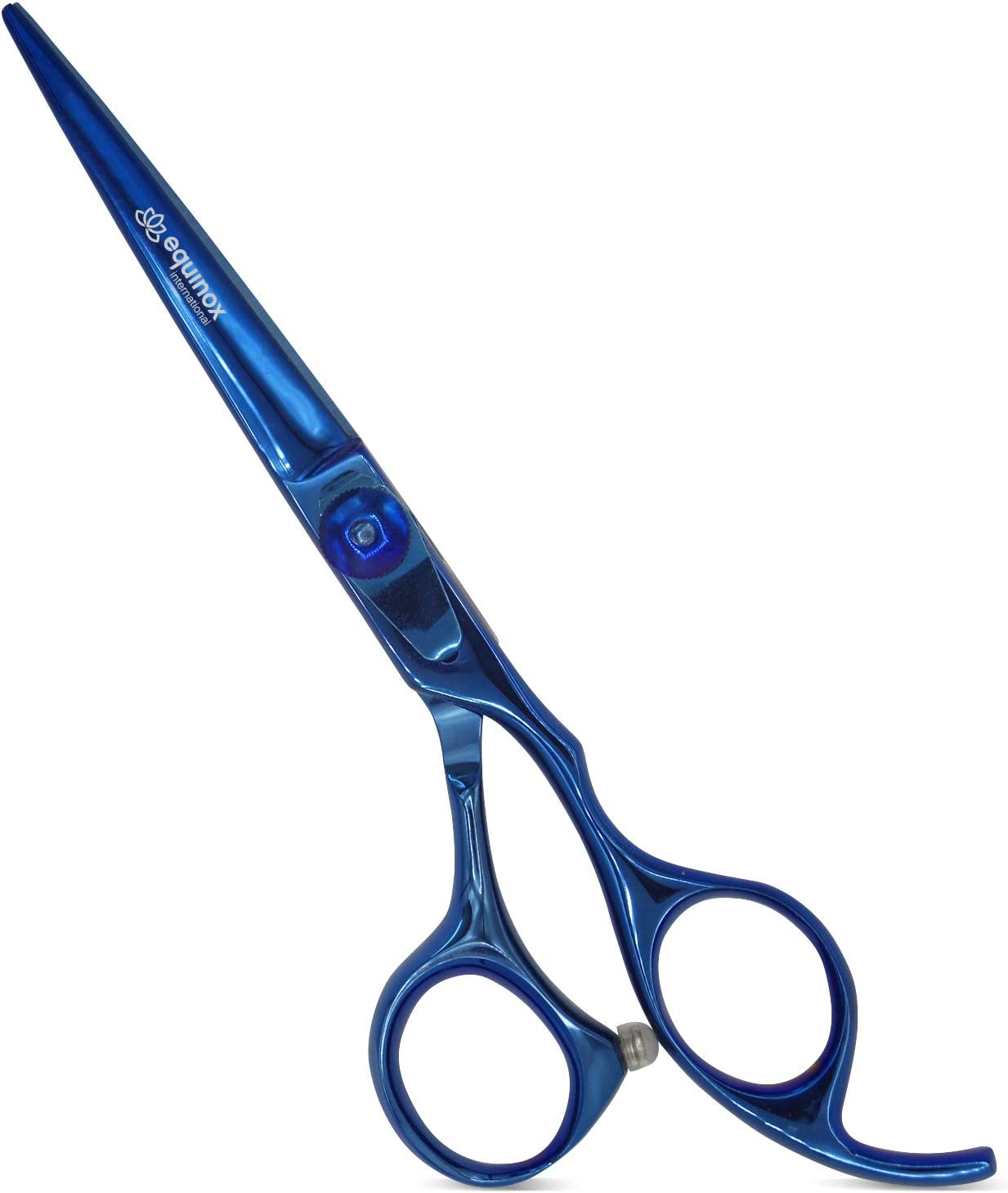Equinox Professional Razor Edge Series - Titanium Barber Hair Cutting Scissors/Shears - 6.5" Overall Length with Fine Adjustment Tension Screw