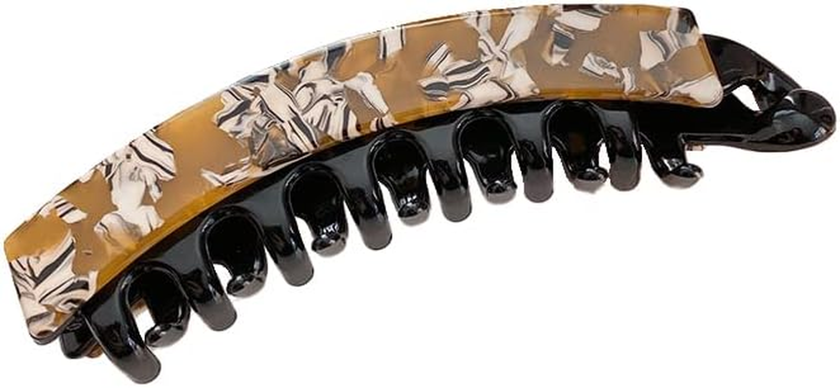 Qingoo Banana Hair Clip, Hair Accessory, Ponytail Holder, Headpiece for Women and Girls, 1 Piece (10.8 Cm X 3.2 Cm, Light Purple) - Cream image number 2