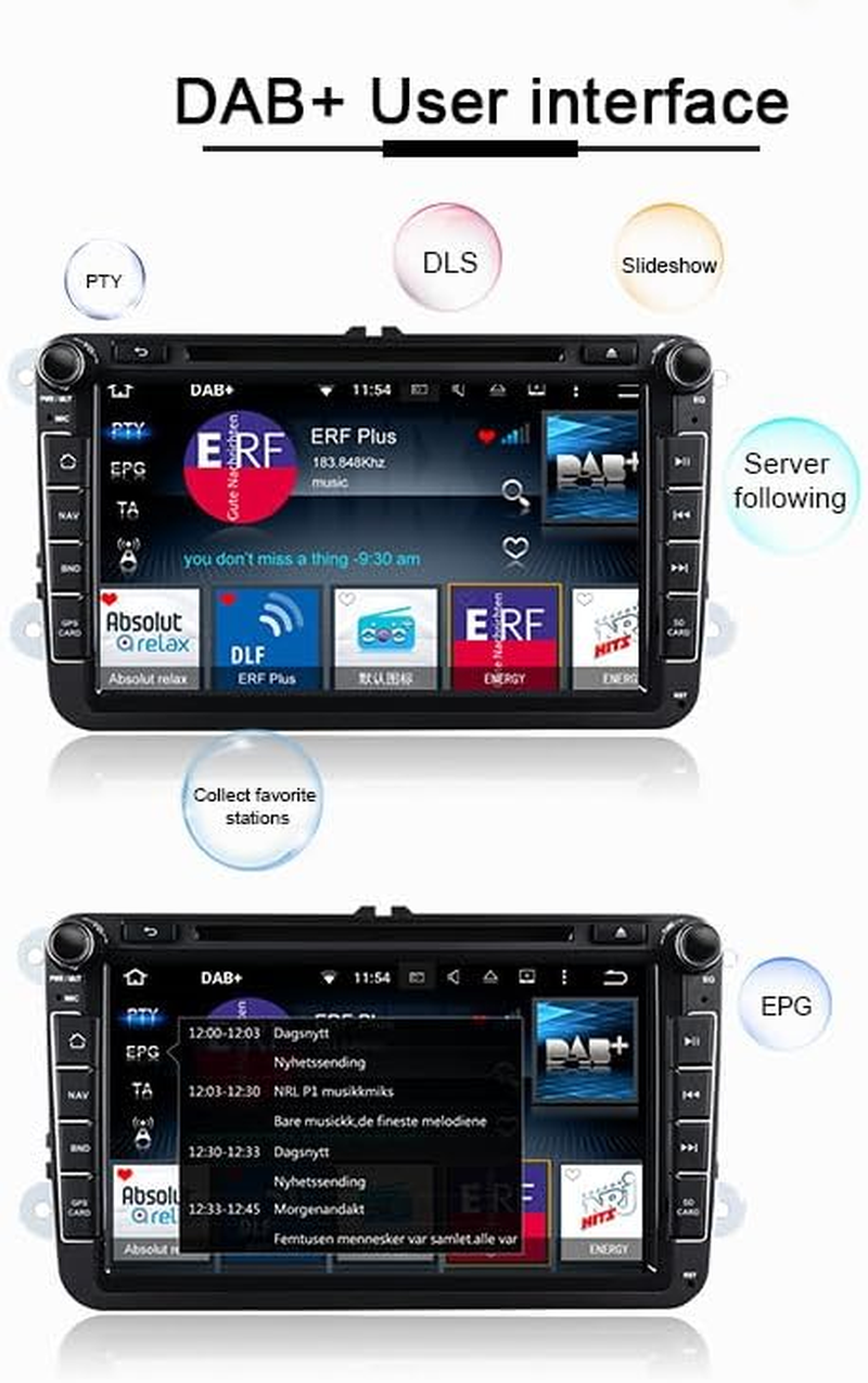 DAB Adapter Radio Antenna Receiver, Car FM AM Tuner Kit, Digital Audio USB Antenna Transmission Dab + Box Radio Receiver Adapter with Antenna for Android