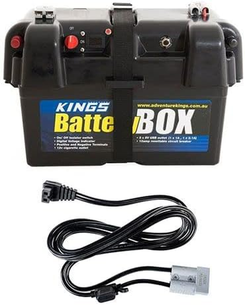 Adventure Kings Battery Box 12V + 1.8M 12V Fridge Cable Anderson-Style Plug image number 2