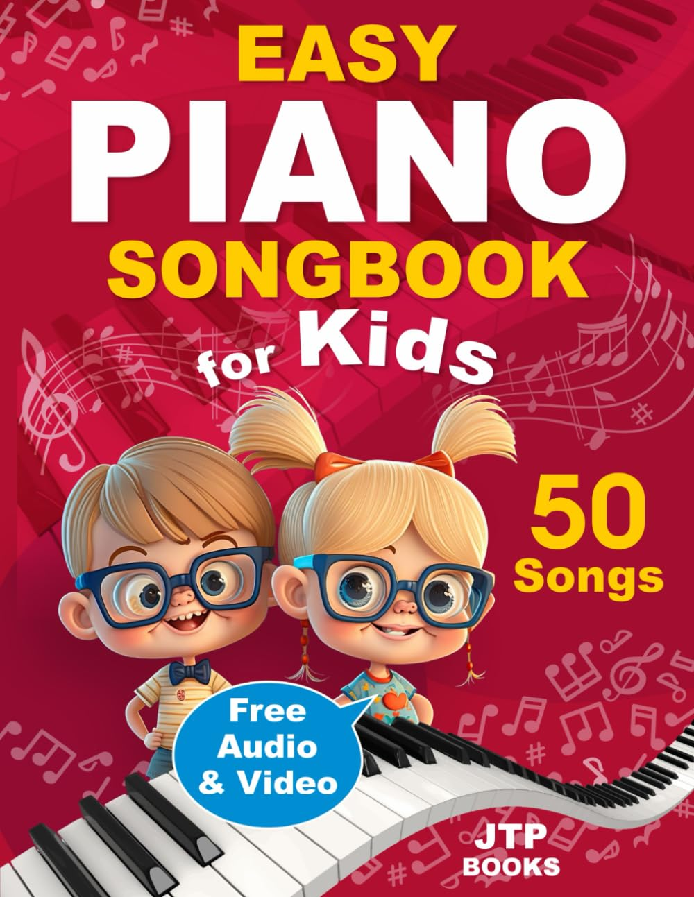 Easy Piano Songbook for Kids: Beginner Piano Sheet Music with 50 Songs (+ Free Audio & Video How to Play) image number 1