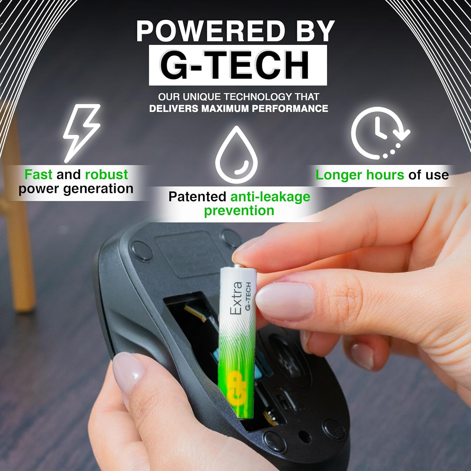 AAA Batteries Pack of 40 1.5V / Micro/Mini/Penlite / LR03 by GP Batteries Extra Alkaline Batteries Suitable for Everyday Use in a Variety of Devices - Clocks/Remotes/Mouse/Torch/Etc image number 3