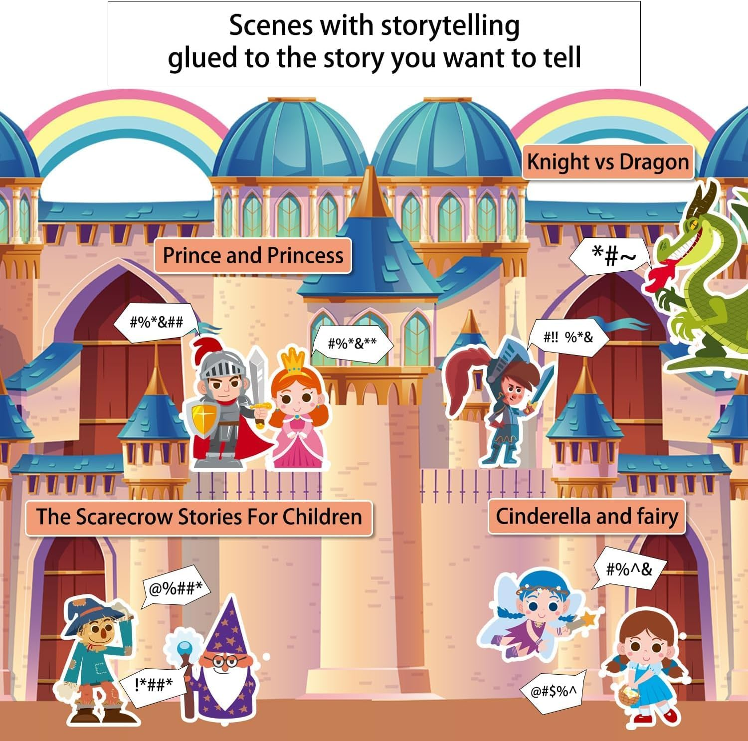 4 Set 3D Reusable Puffy Sticker Books for Kids 3-8, Stickers Pads for Kids Ages 2-4, Include Fashion Girl, Mermaid, Princess Castle, Fairytale Garden, Girls Party Favors image number 6