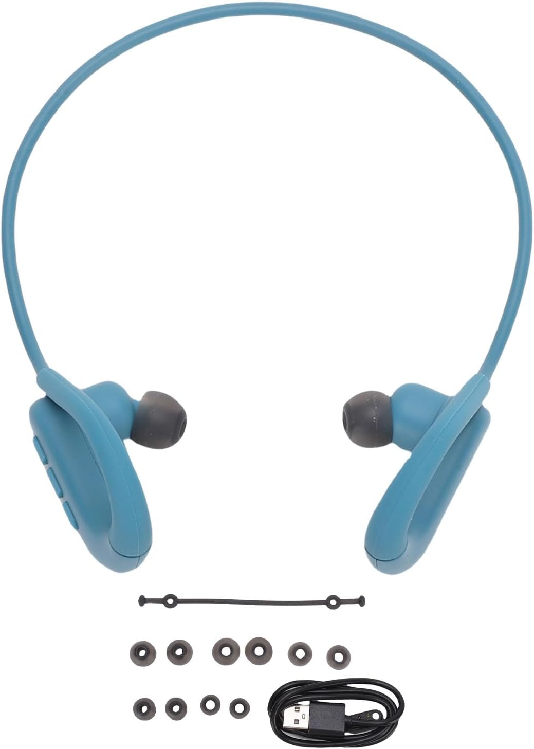 Plyisty Swimming Headphones, IPX8 Waterproof Open Earphones, Bluetooth 5.4 Wireless, 8GB MP3 Player, Bone Conduction Sport Earbuds for Running Cycling Fitness image number 4