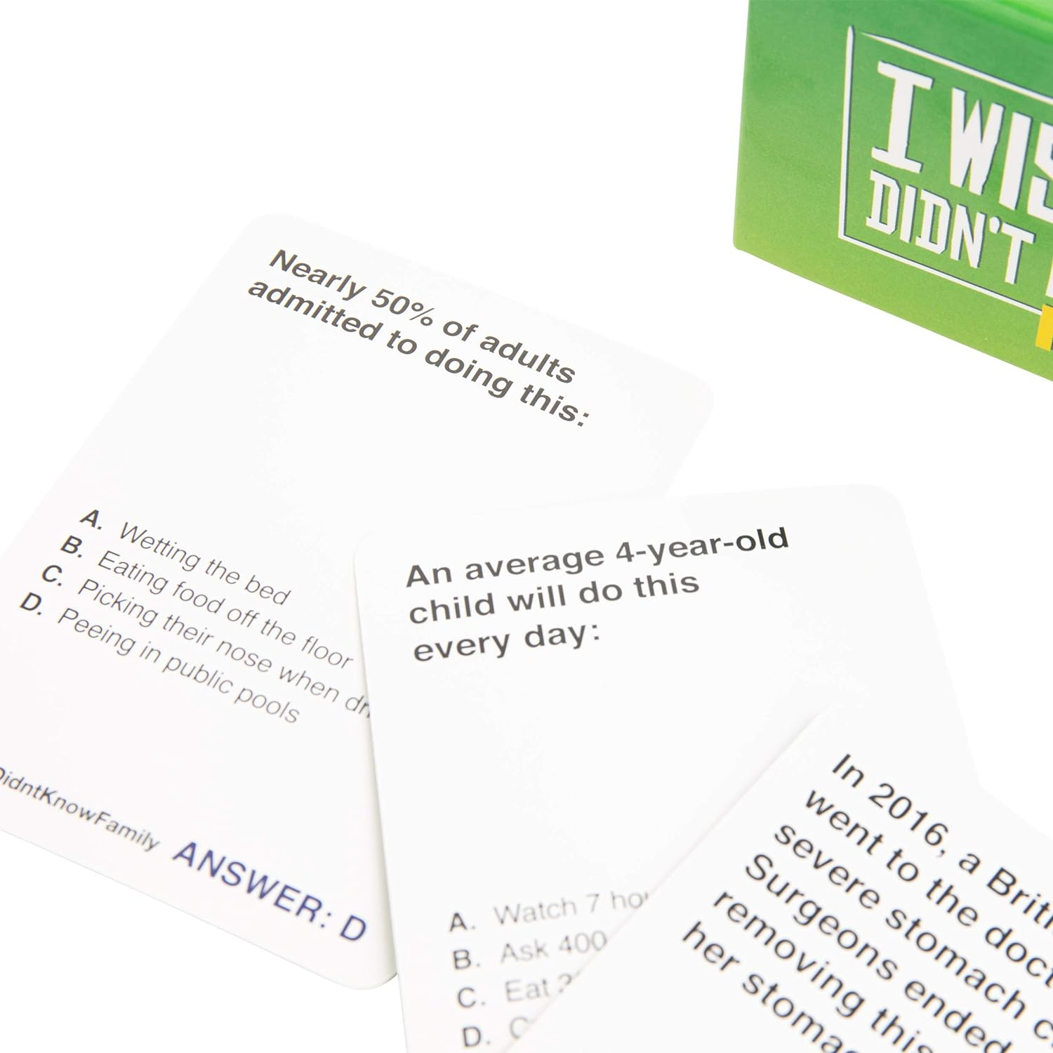 What Do You Meme? I Wish I Didn'T Know Card Game Family Edition [Party Game]
