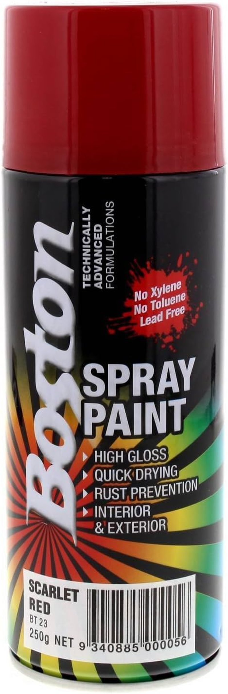Boston Spray Paint 250 Gram Scarlet Red image number 6