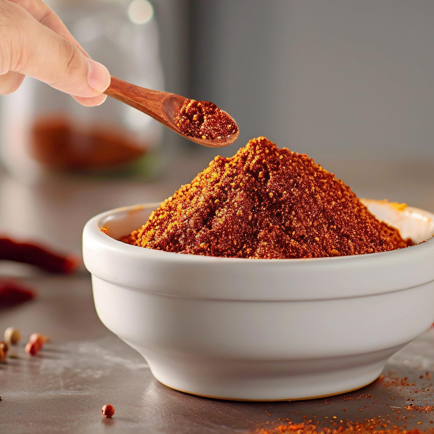 4 Handmade Wooden Spoons, 6 Cm Spice Spoons, Mini Wooden Spoons for Sauces Sugar Salt Spices Honey Mustard Kitchen image number 5