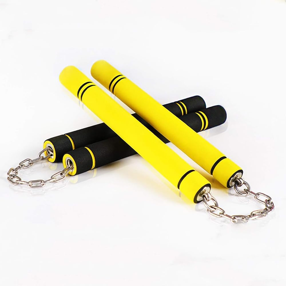 Foam Nunchakus Martial Arts Foam Training Practice Nunchucks with Steel Chain for Beginners and Kids image number 2