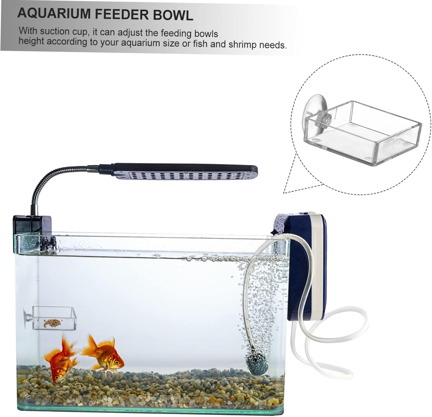 VILLFUL 4Pcs Aquarium Feeding Device Cup Shrimp Feeder Bowl for Fish Tank Easy to Clean Fish Food Dispensing Tray for Aquatic Pets image number 4
