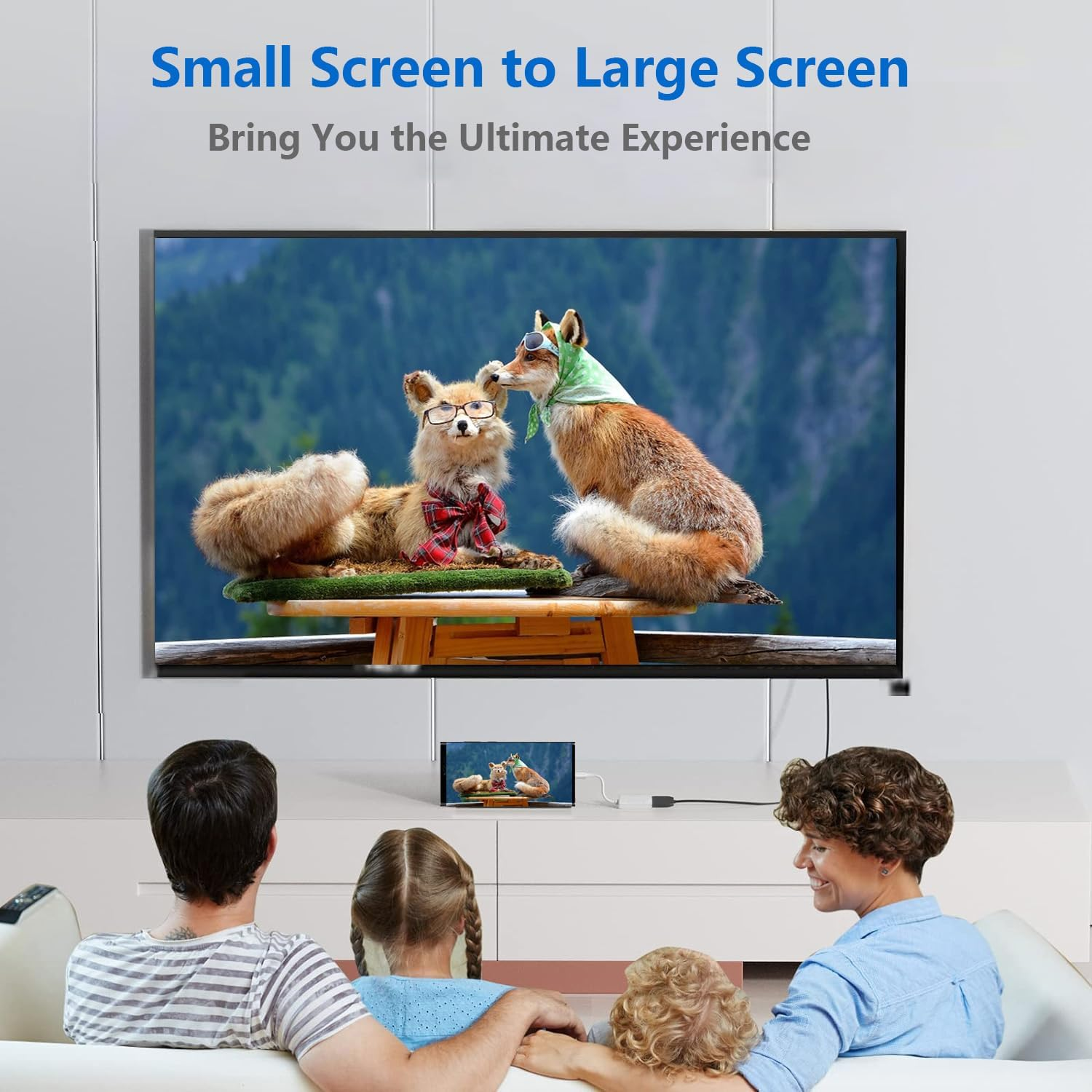 Wahbite Apple USB-C to HDMI Adapter 4K@60Hz for Iphone 15 Macbook Pro Air Ipad Pro, USB 3.1 Type C Digital AV HDMI 2.0 Cord Compatible with Samsung Galaxy S23/S22, Pixelbook, XPS and More image number 1