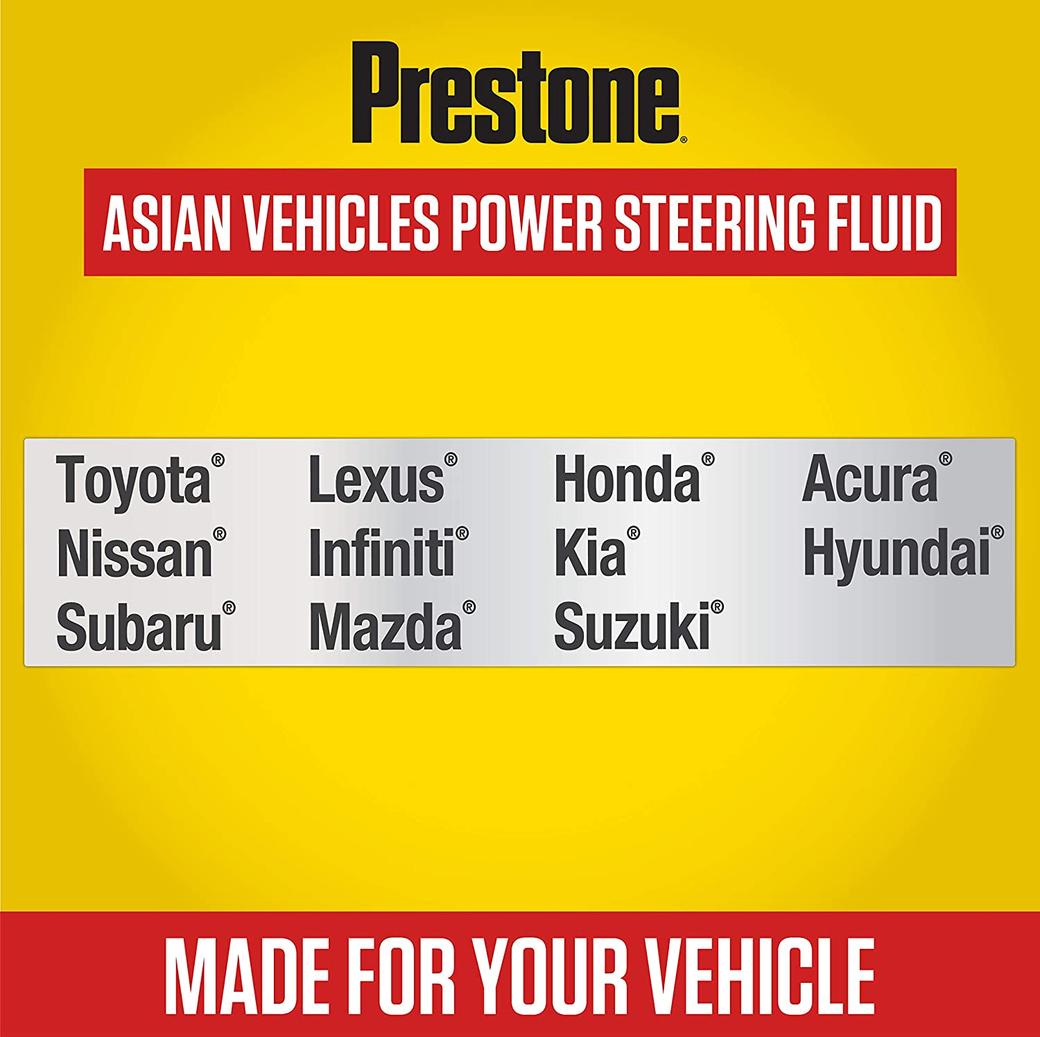 Prestone Full Synthetic Asian Power Steering Fluid 355 Ml image number 1