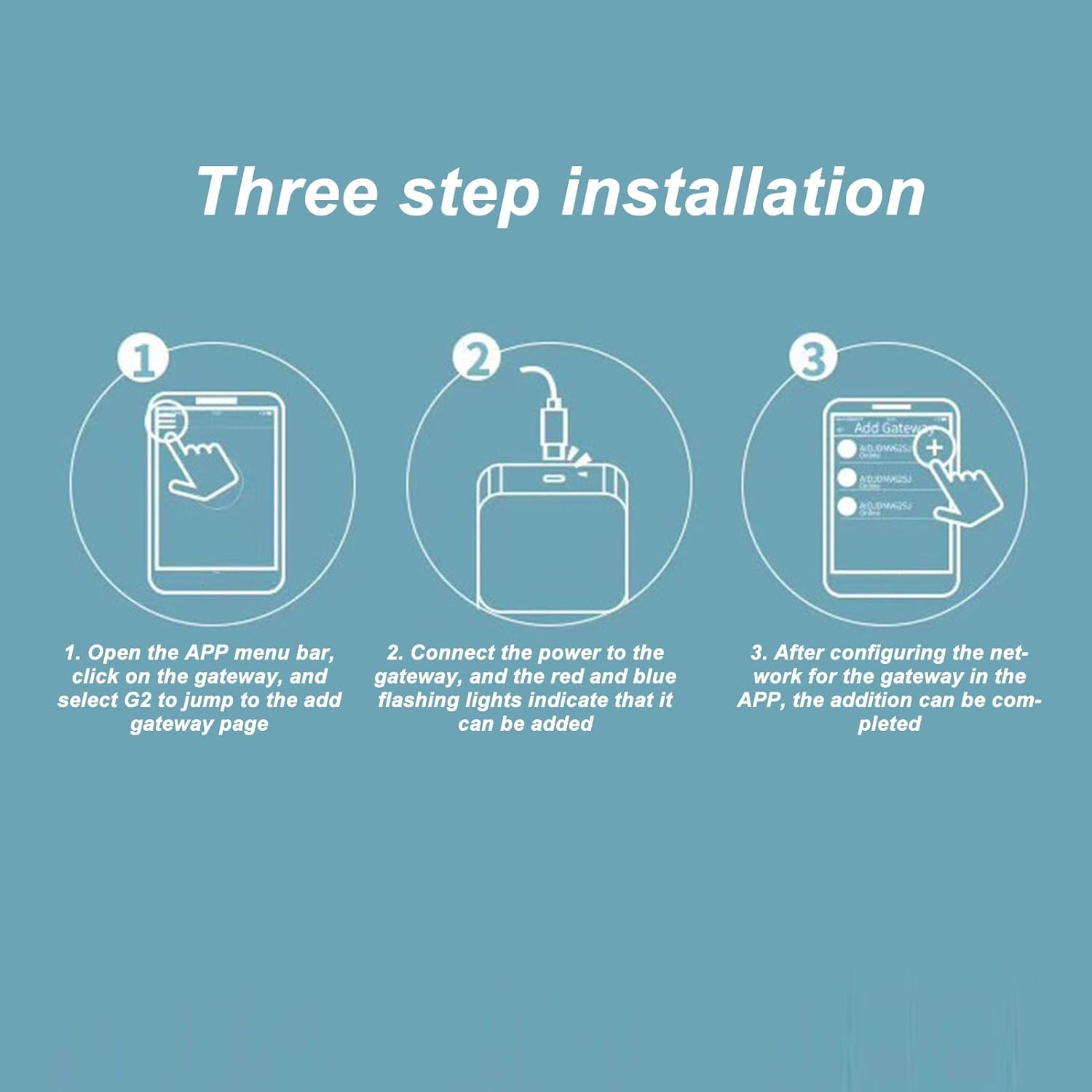 G2 Gateway, Smart Deadbolt Wifi Gateway, Voice Control, Compatible with DD Lock APP and TT Lock APP Remote Control, Electronic Lock Assemblies, 2.4Ghz Wifi, Easy to Set image number 1