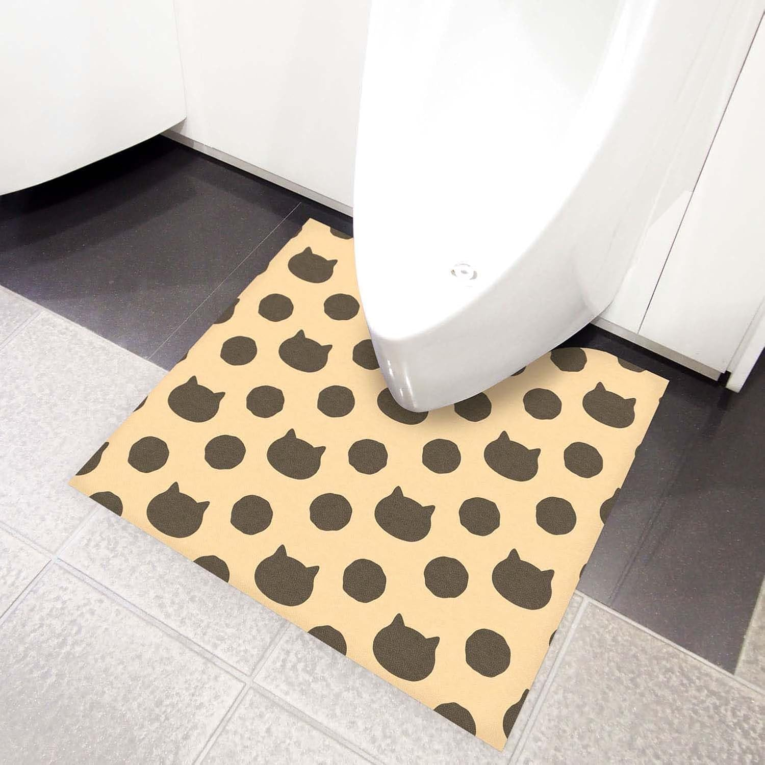 Okato Disposable Toilet Mat, Pack of 15, Cat Beige, Non-Slip Treatment, Can Be Cut to Any Shape, Width 23.6 X Depth 21.7 Inches (60 X 55 Cm) image number 4