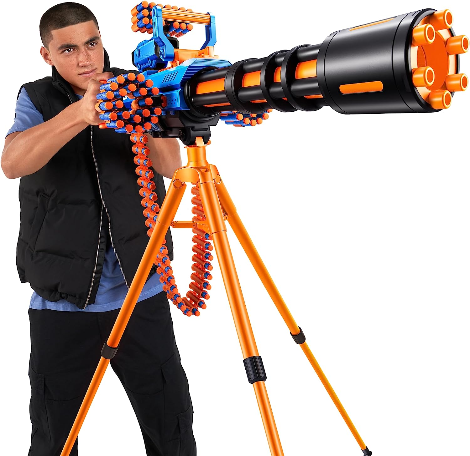 Zuru XSHOT Insanity Motorised Gatling Blaster with Tripod Stand Includes 72 Darts image number 1