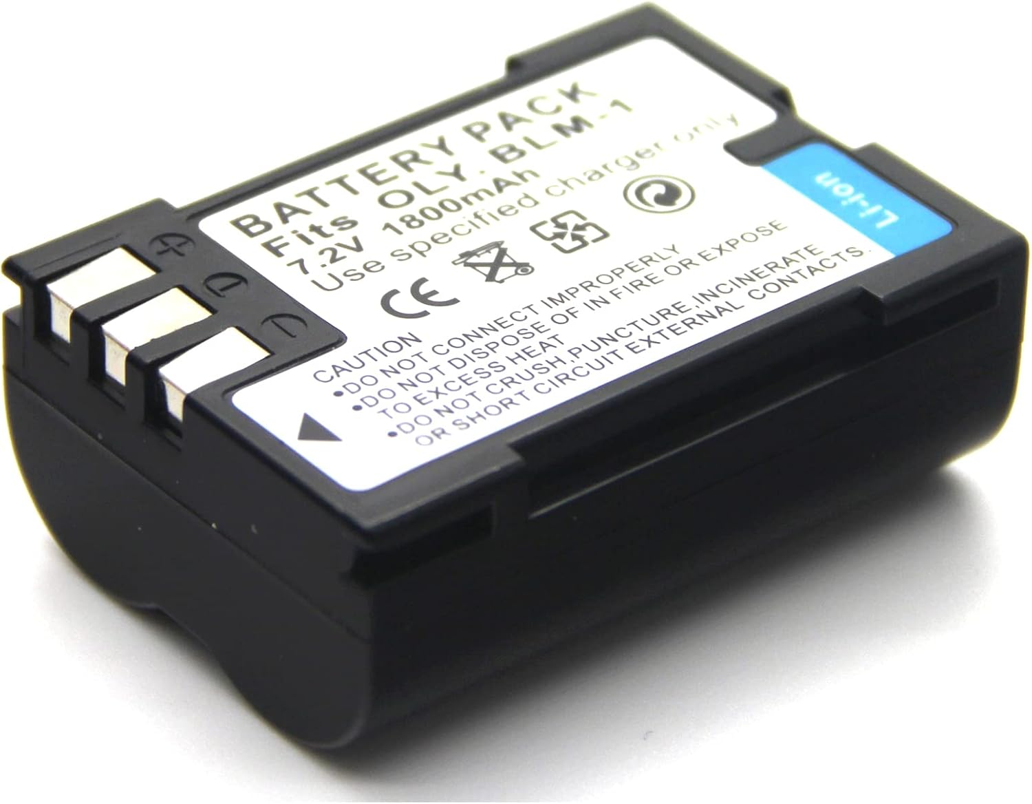 Replacement Rechargeable Battery Pack for Olympus BLM-1 PS-BLM1 C-5060 Wide Zoom C-7070 Wide Zoom C-8080 Wide Zoom E-1 E-3 E-30 E-520 EVOLT E-300 EVOLT E-330 EVOLT E-500 EVOLT E-510 image number 1