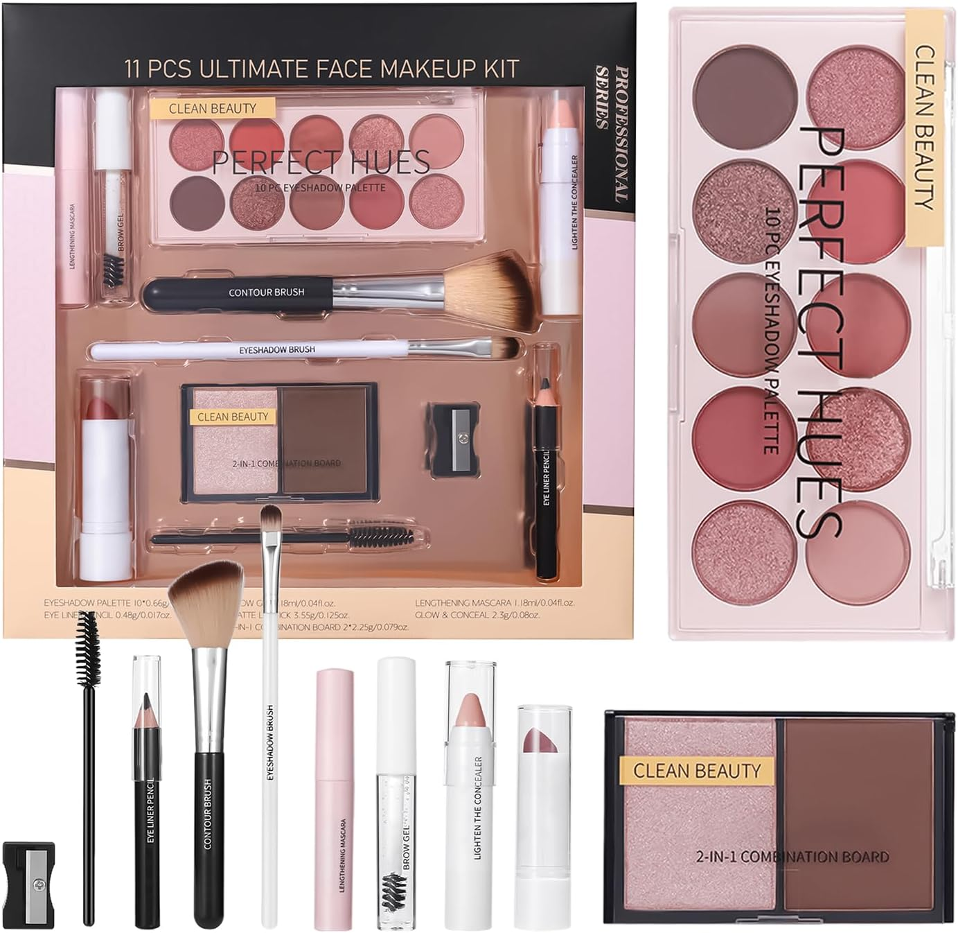 Makeup Kit for Teens,Full Makeup Sets for Women - Mascara Concealer Eyeshadow Palette Lipstick for Girls Teens Christmas Birthday Wedding Party Shopping image number 3