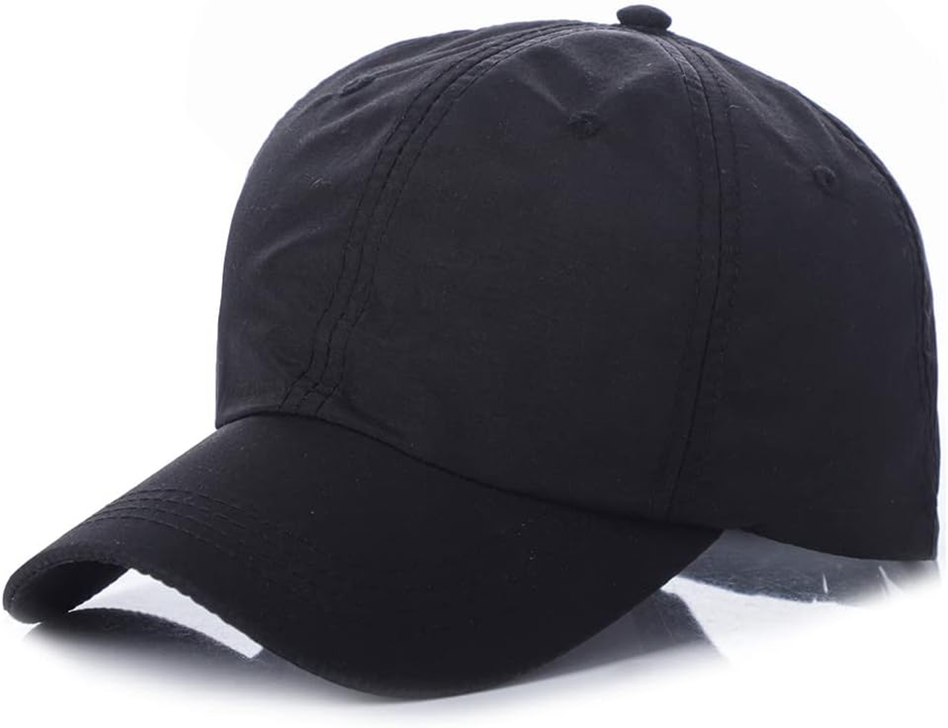 TOPTIE Mens Outdoor Quick-Dry Baseball Cap,Breathable Sport Hat with Adjustable Elastic Strap