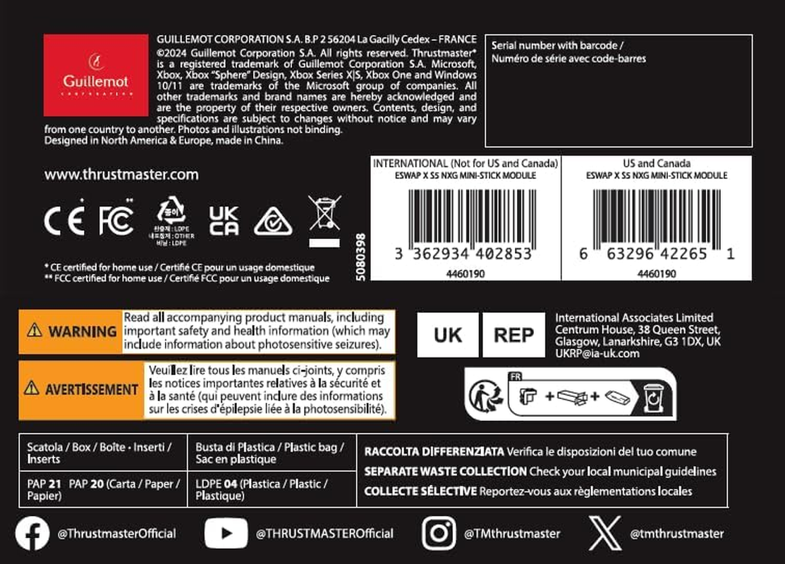 Thrustmaster ESWAP X S5 NXG Mini-Stick Module, Replacement Next-Generation (NXG) Mini-Stick for ESWAP X Controller image number 3