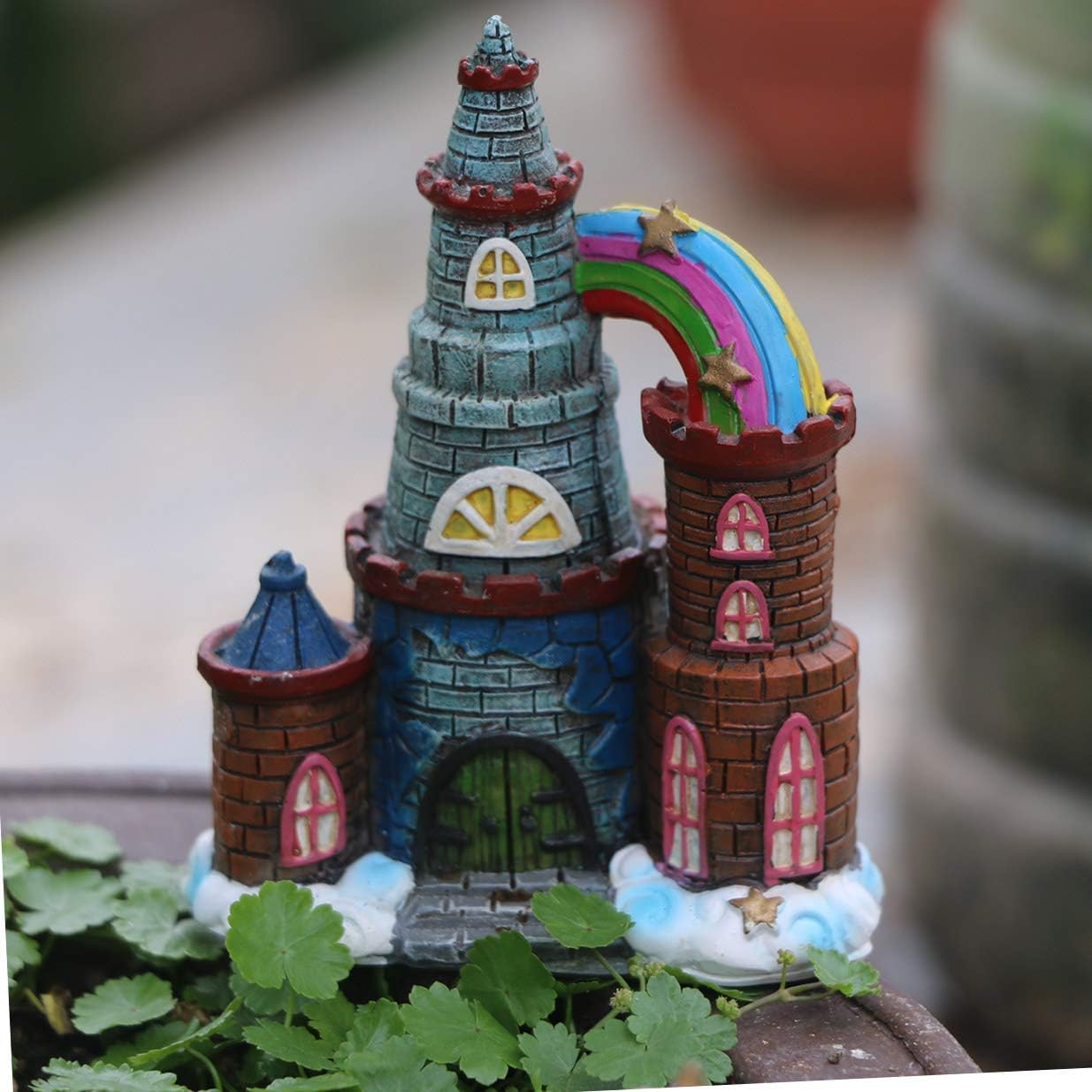 Bangbangda Unicorn Figurines Fairy Garden Accessories - Miniature Unicorn Gift Set Outdoor Garden Decoration &ndash; Fairy Figurines Castle Fountain Girl Birthday Gifts (Set of 23) image number 4