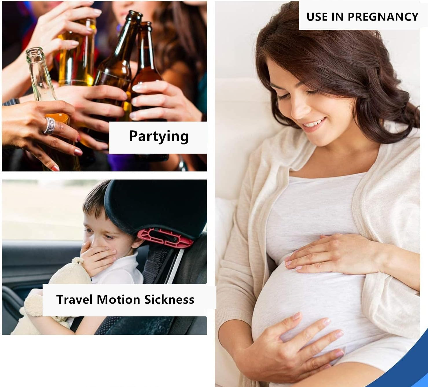 30 Pack Vomit Bags Disposable, 1000ML Emesis Bags Portable Throw up Puke Barf Bag,Non-Transparent Nausea for Travel Motion Sickness, Car & Aircraft, Taxi image number 1