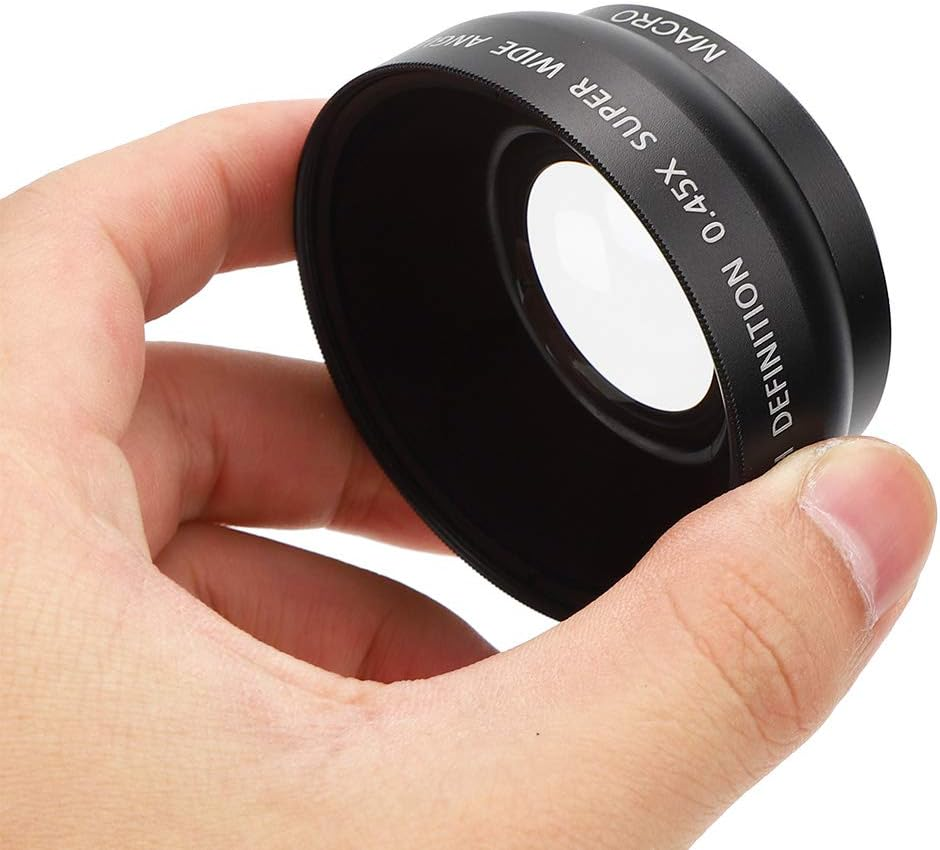 49MM 0.45X Wide Angle Macro Lens - Aluminum Alloy + Optical Glass - Super Wide Angle Lens - for All 49MM Diameter Camera Lenses image number 4