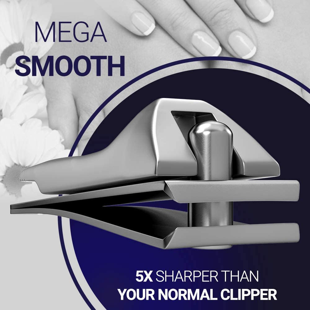 Manicure & Pedicure for Women and Men -Shear Guru: Complete Personal Care 6-Piece Grooming Kit Including Premium Nail Clippers for Thick Nails + Nail Trimmer + Tweezers and Portable Luxury Travel Case image number 5