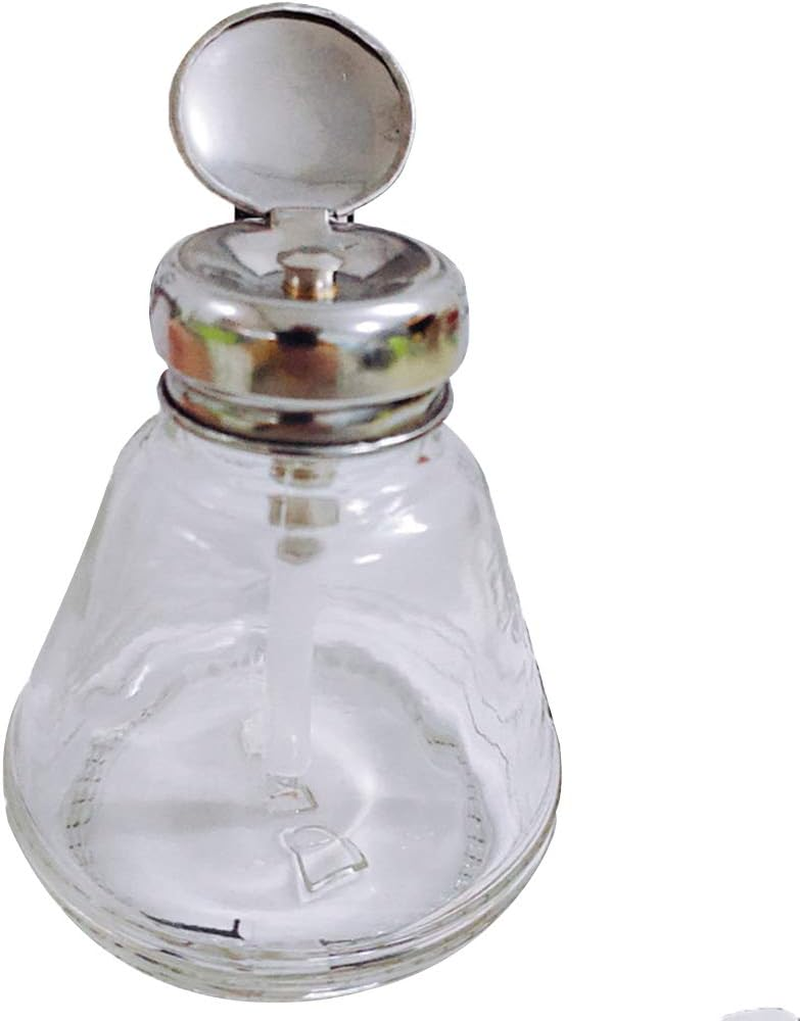 Anti-Rust Steel Push down Empty Lockable Pump Dispenser Bottle for Nail Polish and Makeup Remover, 150Ml image number 3