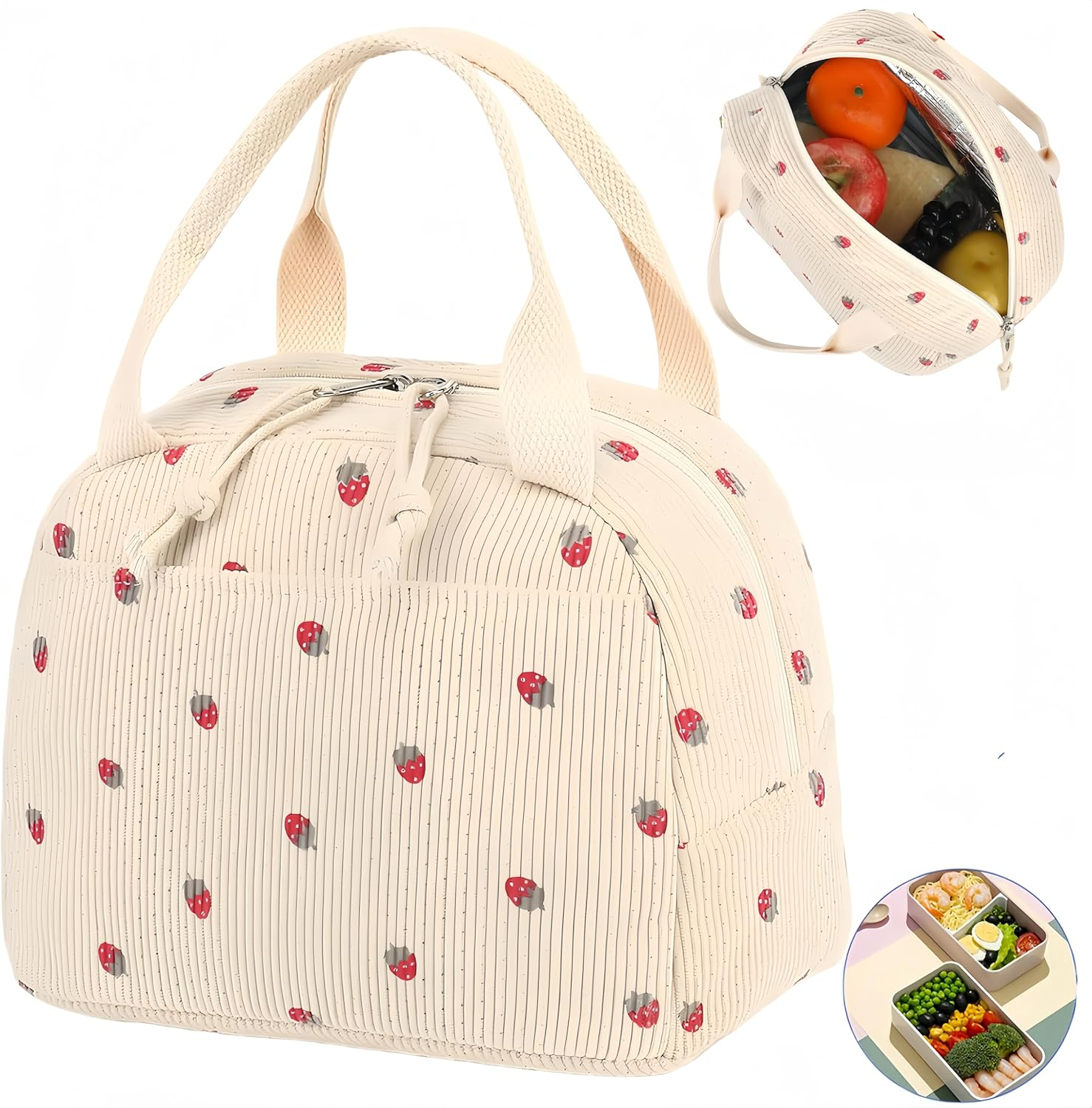 Lunch Bag for Women Cute Insulated Lunch Box Small Cooler Bag Adult Work Lunch Bag image number 6