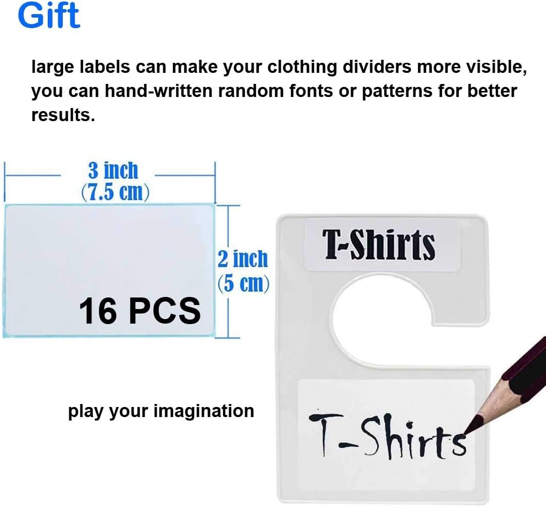 Closet Dividers, White, 16 Pack image number 5