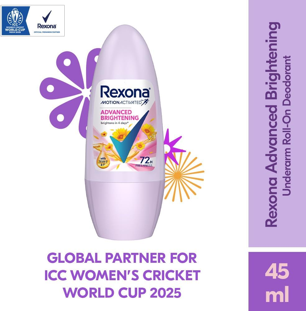 Rexona Advanced Brightening Roll on Deodorant 45 Ml image number 4