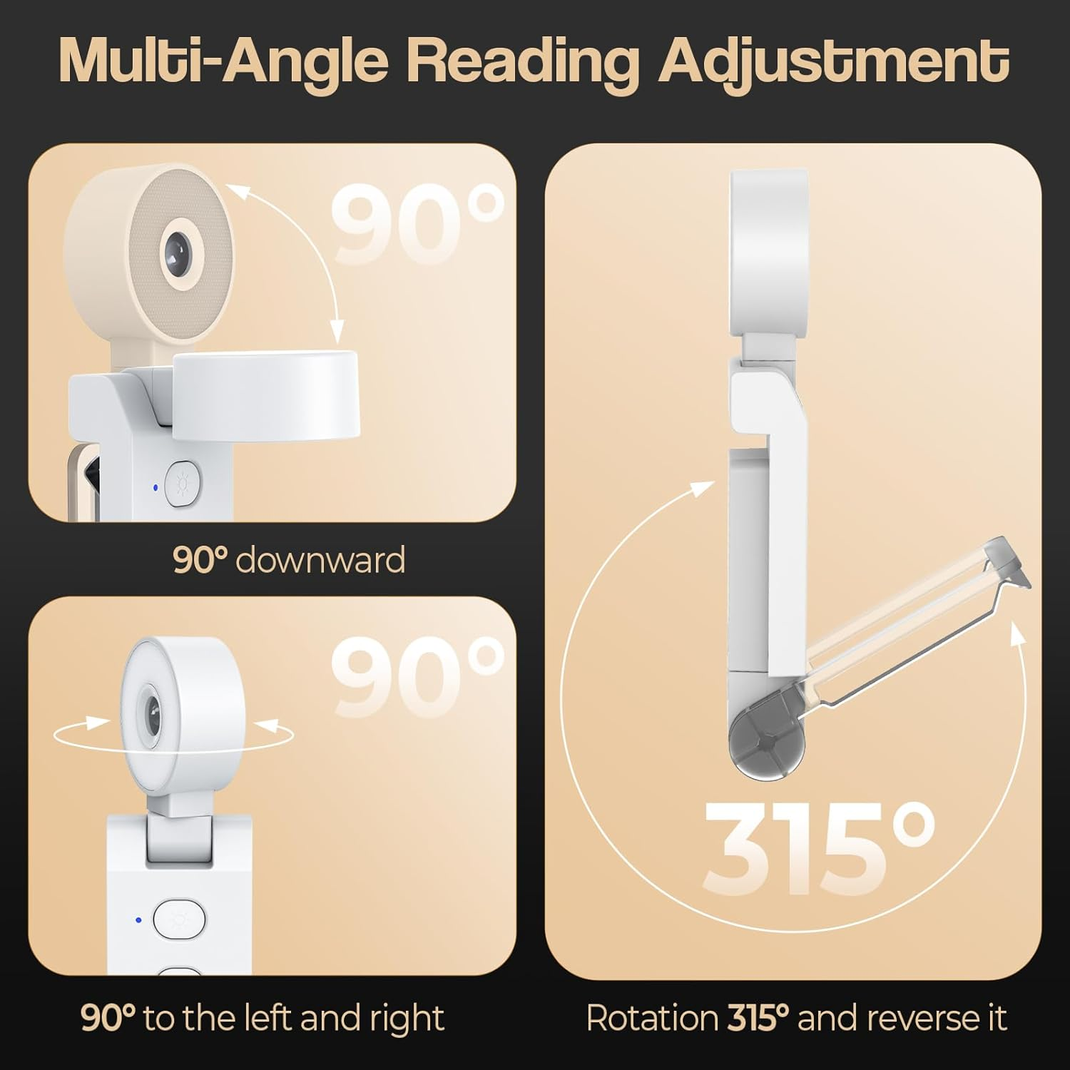Rechargeable Book Light, 700Mah Book Lamp for Reading in Bed, Ultra-Light Clip-On LED Reading Light with 5 Color & 6 Brightness, Suitable for Book Lovers and Children to Read at Night image number 5