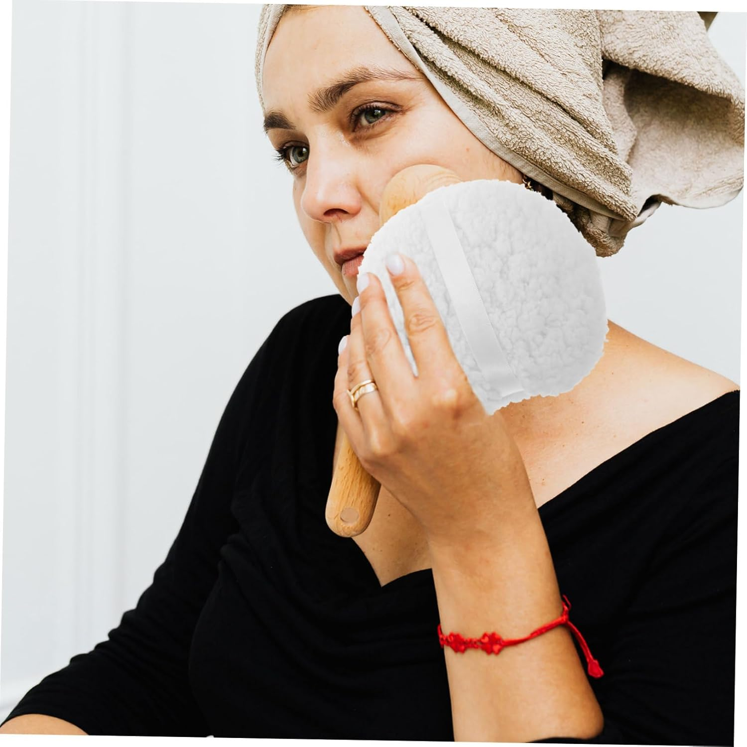 ERINGOGO Washable Reusable Body Powder Puff Large Fluffy Soft Loose Powder Applicator Oversized Dusting Puff for Women Men 6 Inch