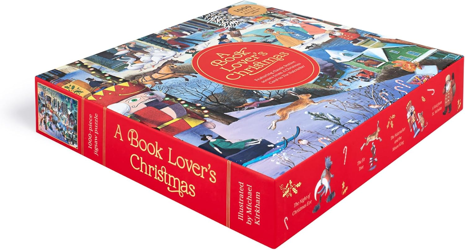 A Book Lover'S Christmas 1000 Piece Puzzle: a 1000-Piece Jigsaw Puzzle image number 3