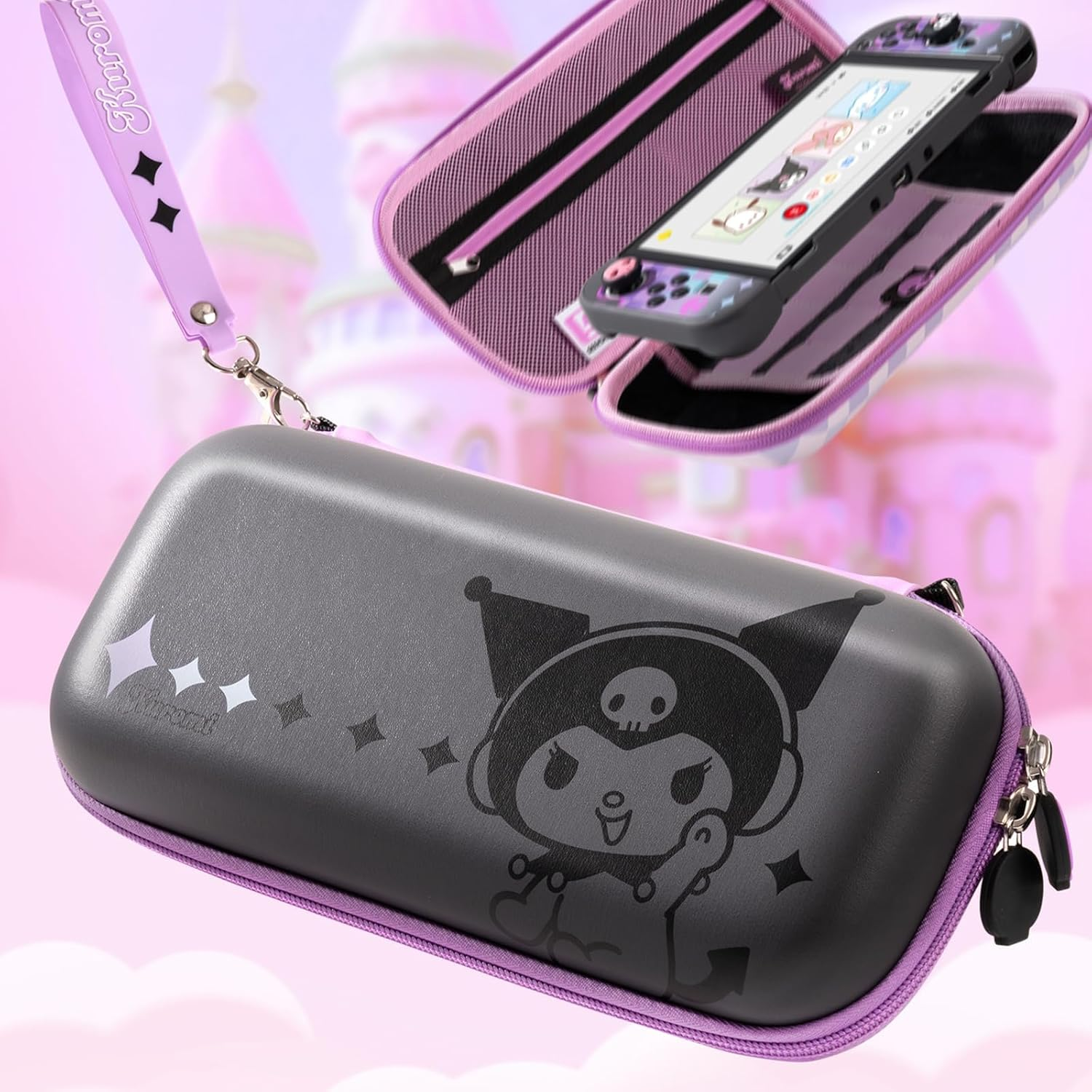 Kuitmor Carrying Case Compatible with Switch/Oled ,Hard Shell Switch Case ,Portable Travel Case for Switch Console and Other Accessories image number 5