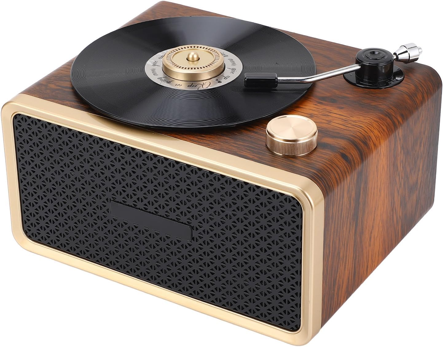 Brilluxa Bluetooth Speaker, Retro Wooden Wireless Audio Speaker with Warm Yellow Light and Fast Charging, Vintage Portable Music Player, Home and Outdoor Bluetooth Sound System image number 6