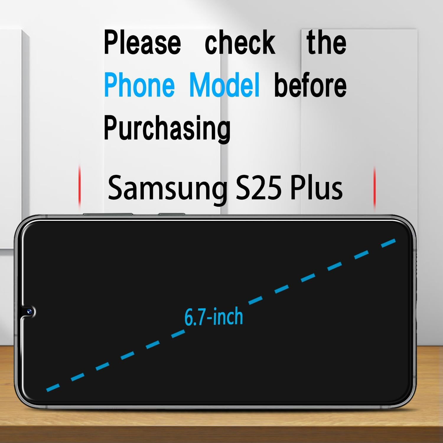 Slanku [3 Pack] Screen Protector for Samsung Galaxy S25 plus 5G Tempered Glass, 9H Hardness, Case Friendly, NO Bubbles, anti Scratch, Easy to Install image number 6