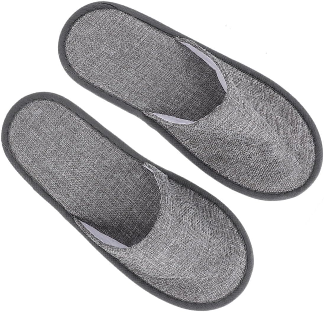 WOFASHPURET Disposable Guest Slippers Flats for Women Men Indoor Slippers Comfortable Skid-Resistant image number 3