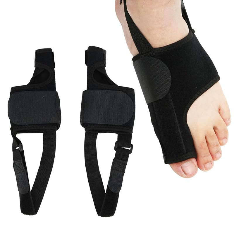 Big Toe Straightener Brace Separators with Metal Plates, 2Pcs Big Toe Straightener Bunion Splint Bunion Pads, Big Toe Straightener Bunion Corrector for Women and Men image number 1