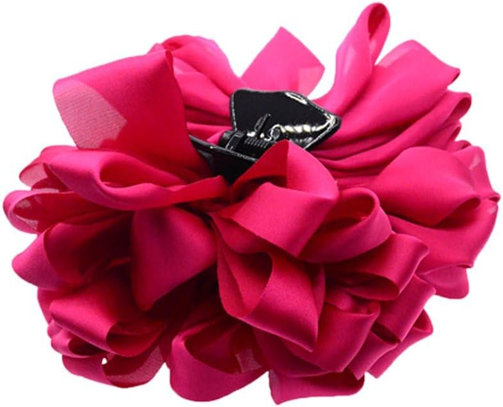 Pack of 4 Flower Hair Clips Large Hair Clips Hair Claws Clips for Women Girls Hair Accessories image number 3