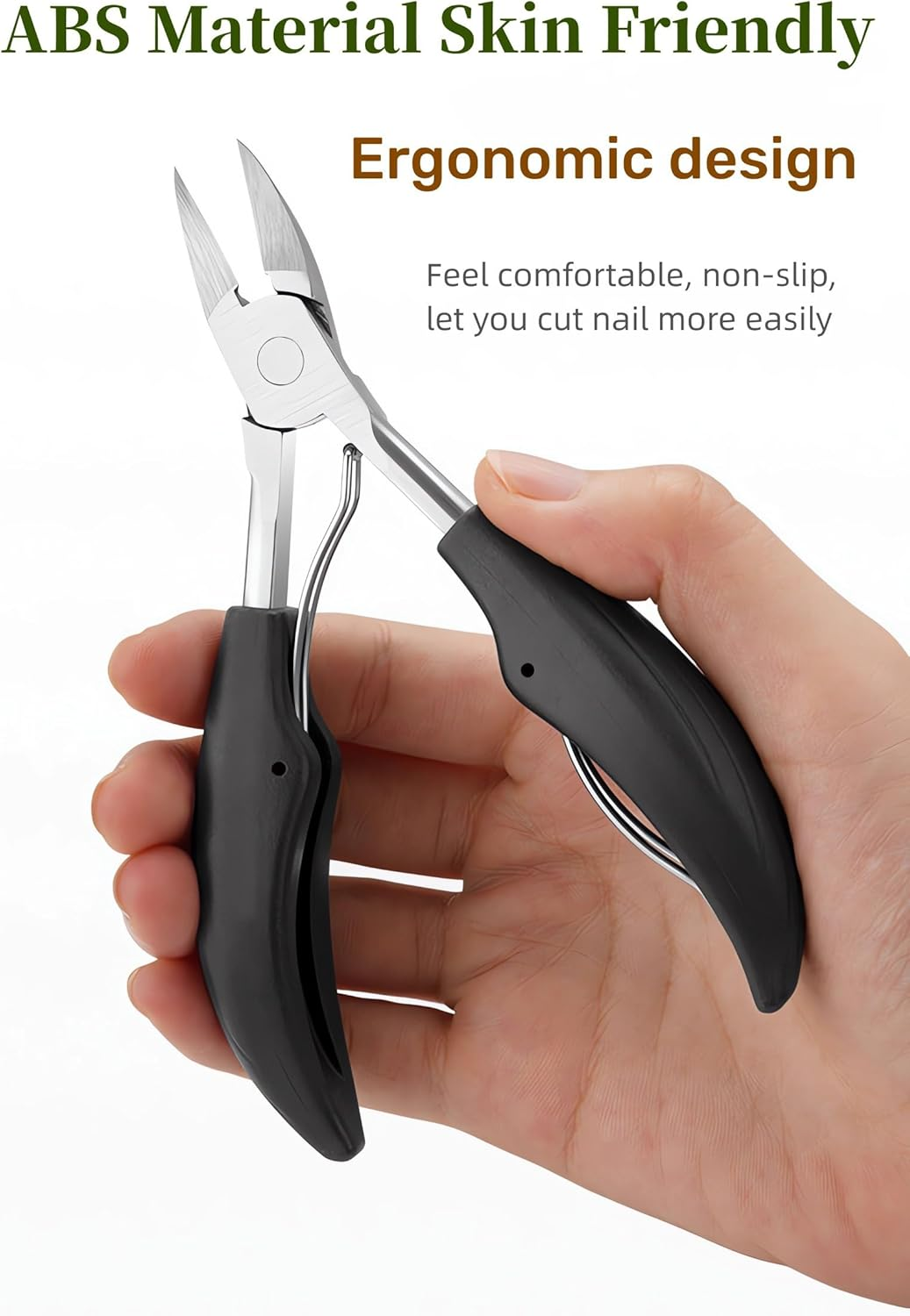 NEMIBAD Podiatrist Toenail Clippers，Nail Clippers for Thick & Ingrown Toenails， Super Sharp Curved Blade Toenails Trimmer image number 6