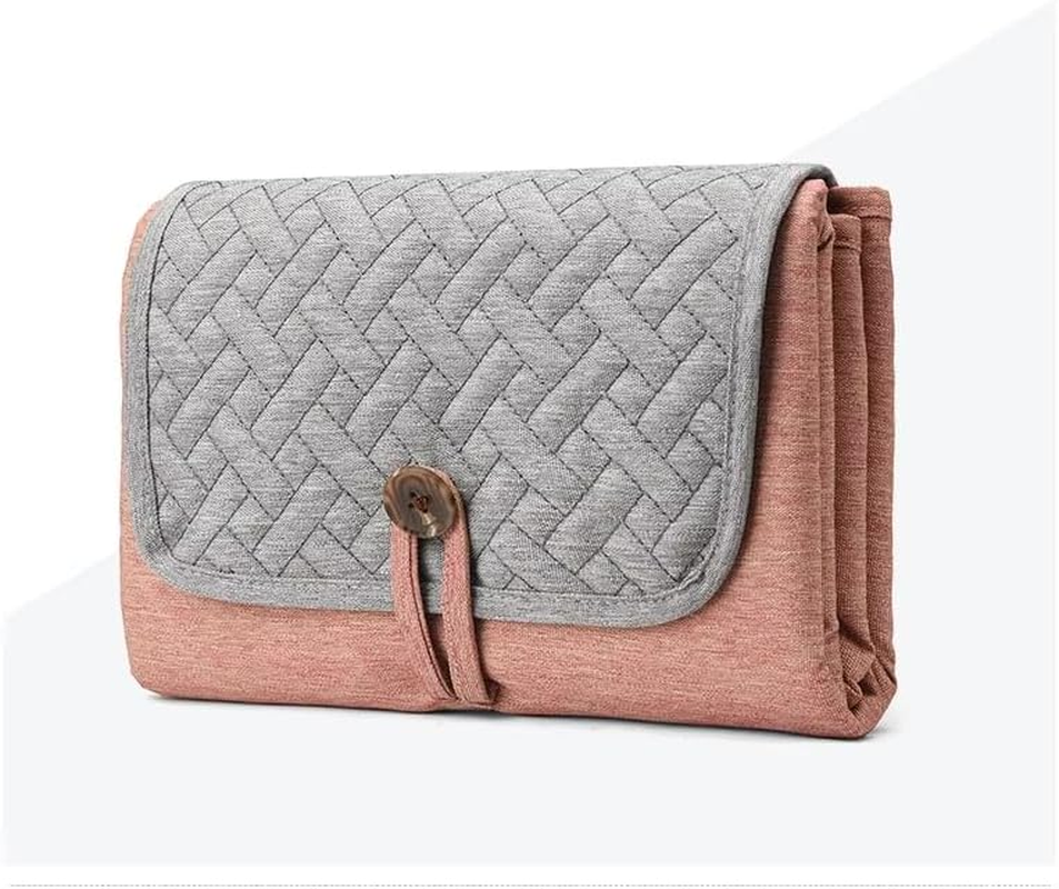 Portable Diaper Changing Pad - Premium Quality, Soft Cushion, Waterproof Baby Change Mat, Nappy Changing Mat, Foldable Travel Friendly Baby Change Pad, Washable, Wipeable (Pink) image number 3