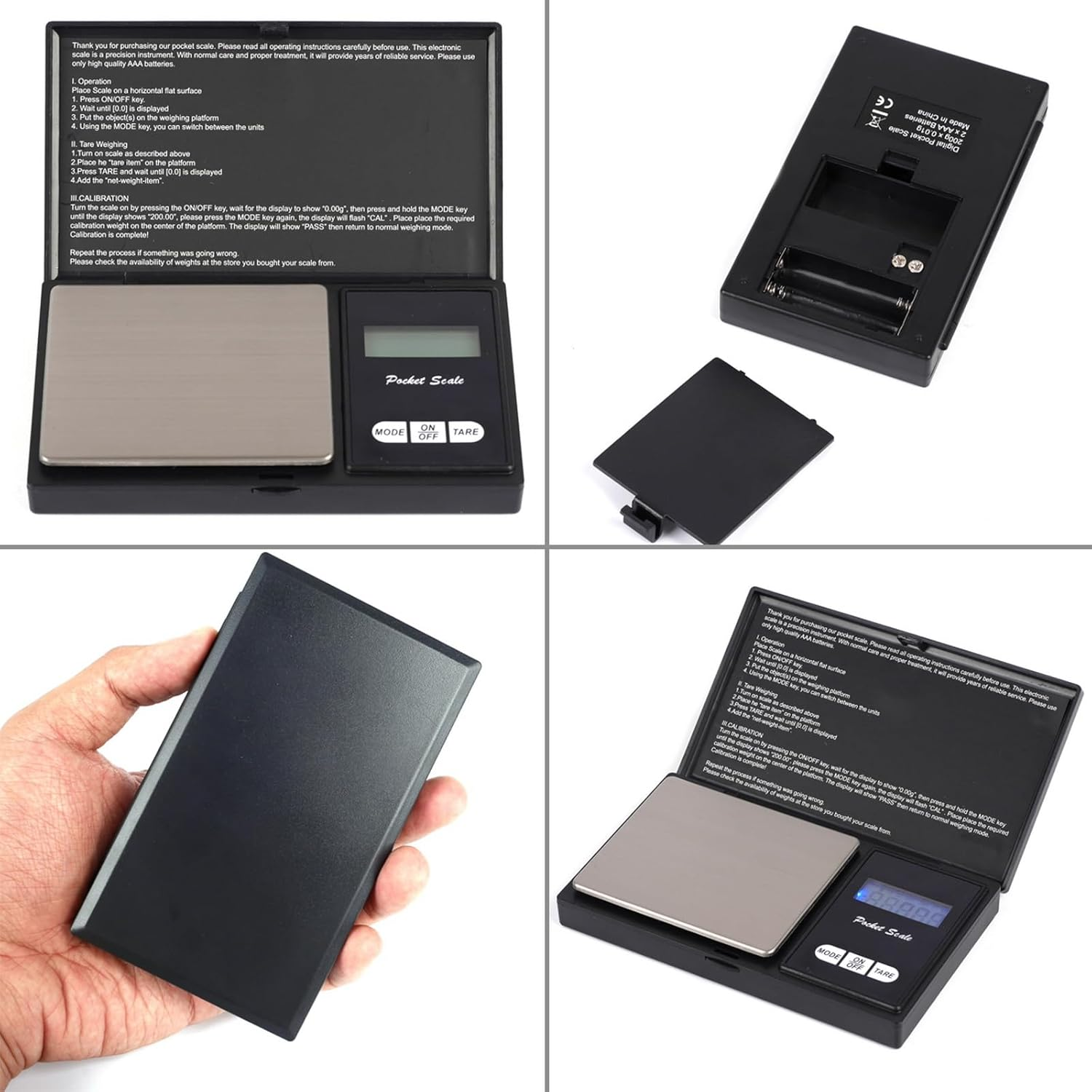 500G 0.01 Mini Small Pocket Digital Gold Jewellery Weighing Pans Scales Micro Mg Precision Electronic image number 2