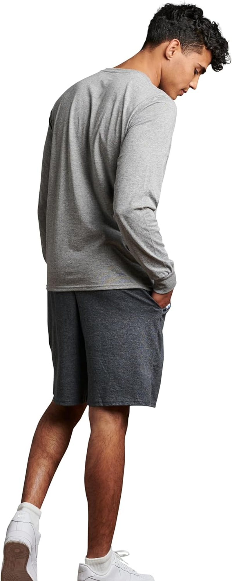 Russell Athletic Men'S Cotton Baseline Short with Pockets image number 3