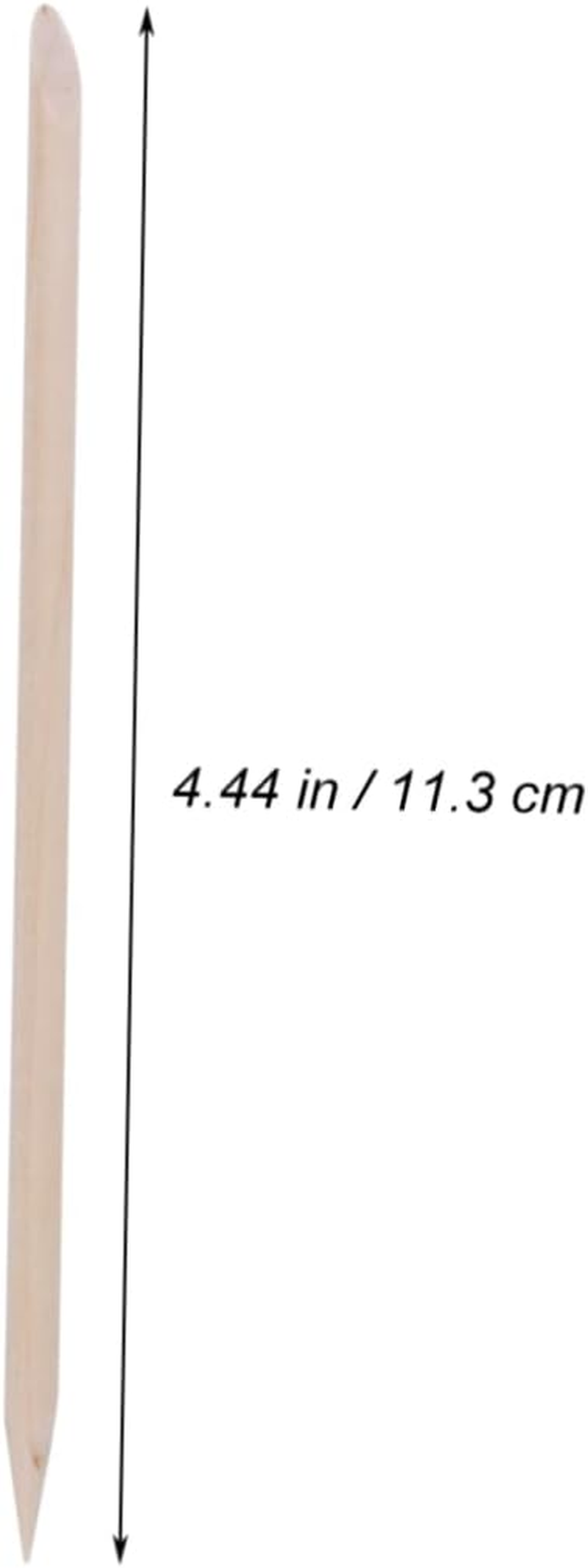 Minkissy 100Pcs Orange Wood Sticks Wood Cuticle Sticks Double Sided Nail Sticks Manicure Pedicure Tool image number 6