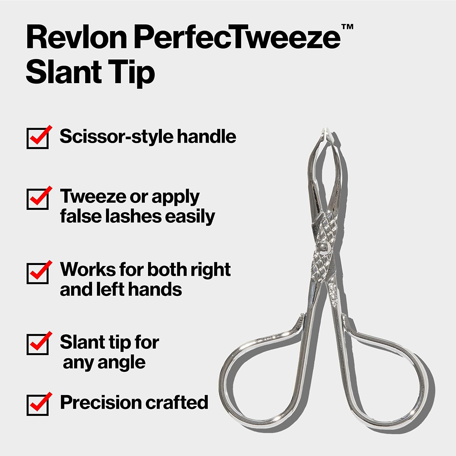 Revlon Perfectweeze Slant Tip Tweezer, with Easy Scissor Handle image number 2