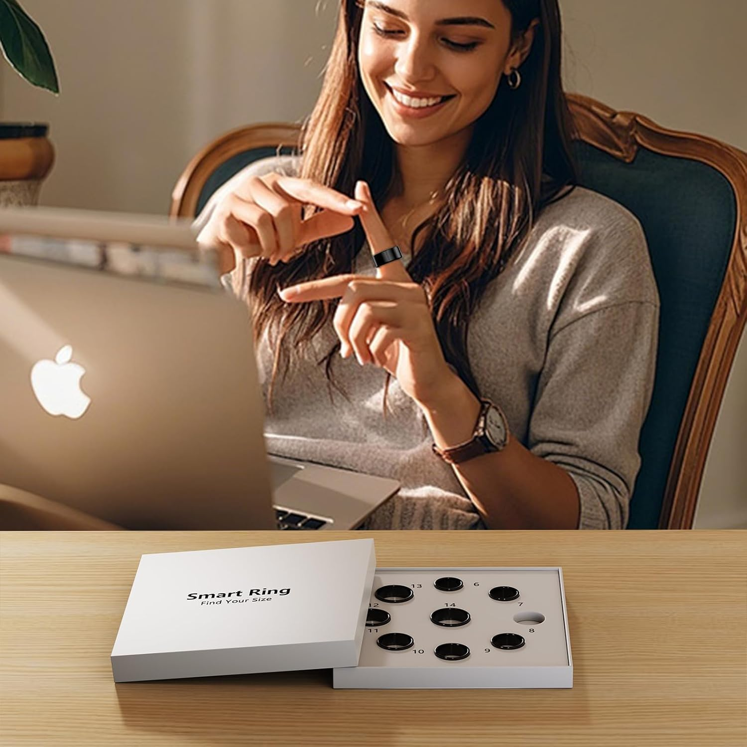 Smart Ring Sizing Kit - Size First before You Buy Size 6 to 14 image number 2